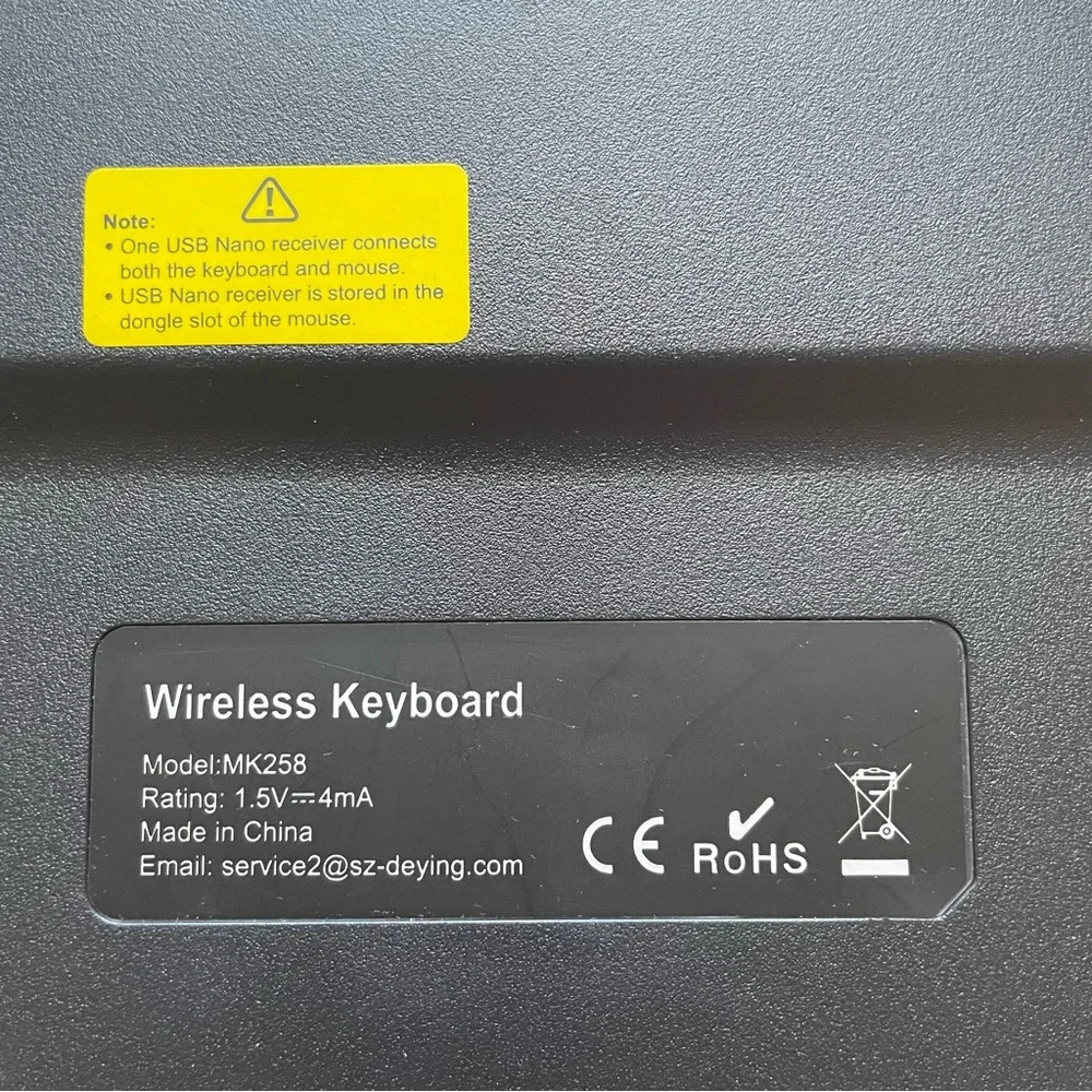 Wireless‎ Black Keyboard MK258
